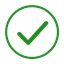 crisp green checkmark circle 64px 1